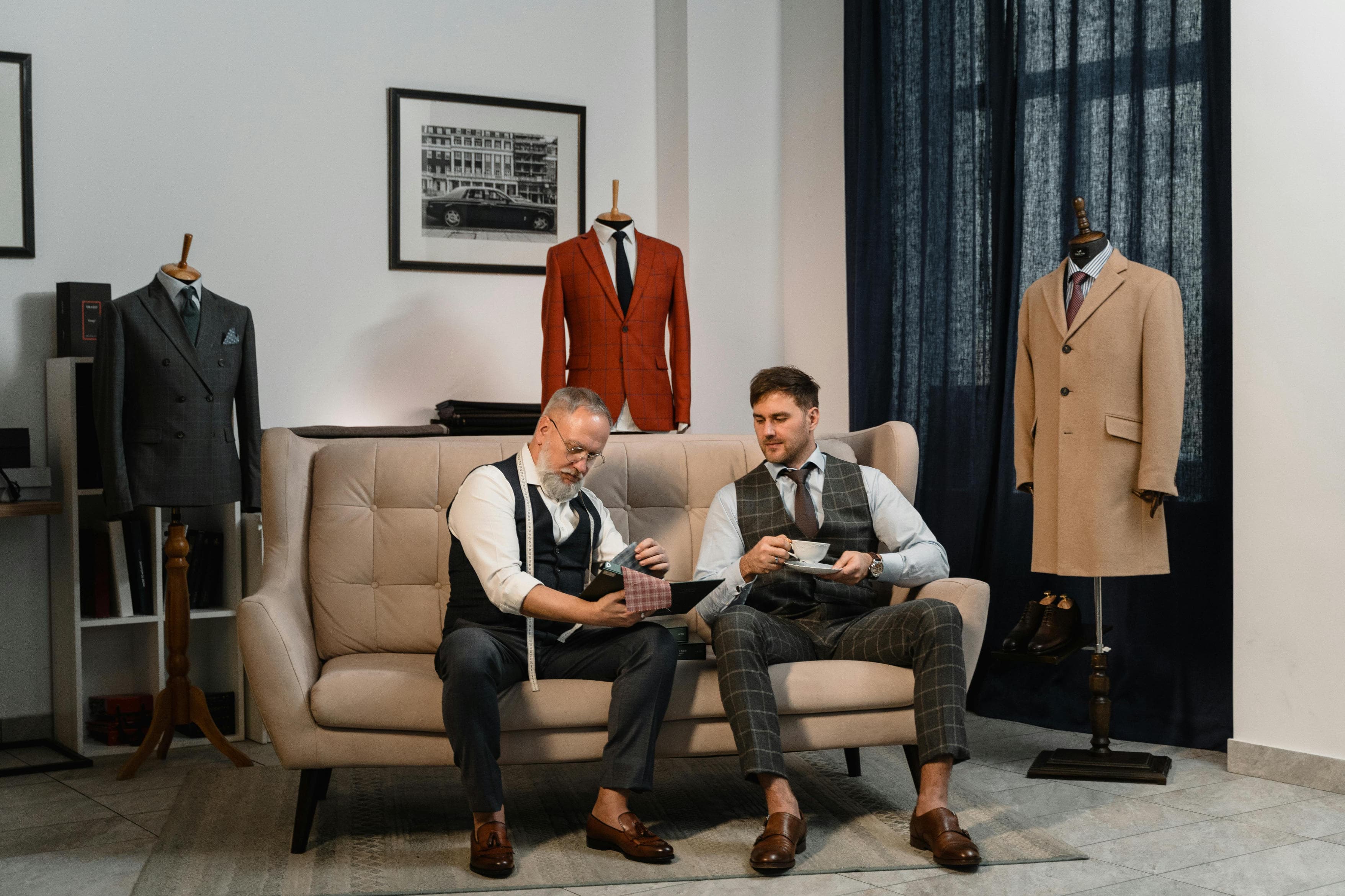 Elegant tailored suit